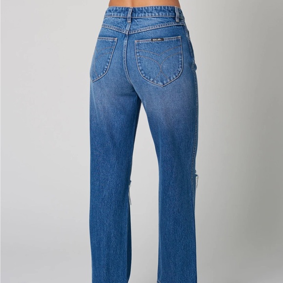 Rollas Classic Ankle Linda Worn Jeans - Picture 1 of 6